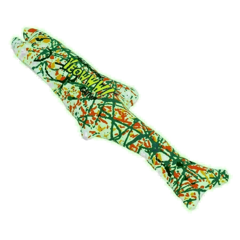 image 1 of 1PK Yeowww Interactive Catnip Pollock Fish Cat Toy Play Toy Cat Gift