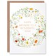 image 1 of Simple Delicate Elegant Floral Circle Mam Her Birthday Card