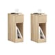 image 1 of SoBuy FBT111-Nx2,Set of 2 Slim Bedside Table Nightstand with Drawer and Shelf