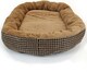 image 2 of Actiaspet Jute Orthopaedic Soft Dog Bed - 40mm Massage Foam Cushion with Fleece Lining & Non Slip Base (Brown, X Large)