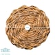 image 3 of Argon Tableware 12 Piece Round Woven Seagrass Placemats & Coasters Set Brown