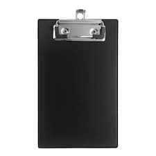 Pack of 10 Black Mini Clipboards