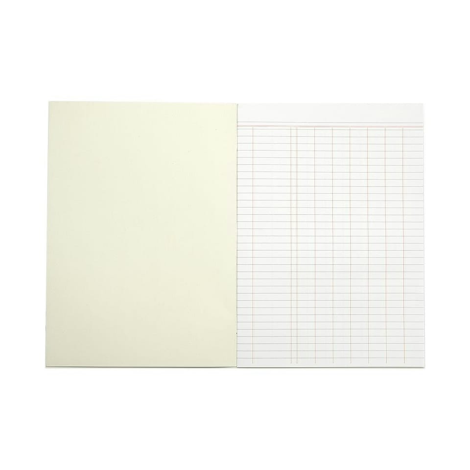 image 1 of Pack of 12 Rhino A4 32 Page Analysis Ruling Bookskeeping Books