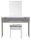 image 1 of Elizabeth Dressing Table Set | White | White