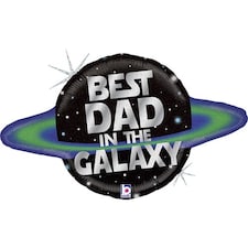 Galactic Dad Holographic Helium Foil Giant Balloon 79cm / 31 in