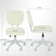 image 7 of Vinsetto Vanity Task Chair with Adjustable Height, Armless, Cream | Cream | White | One Size