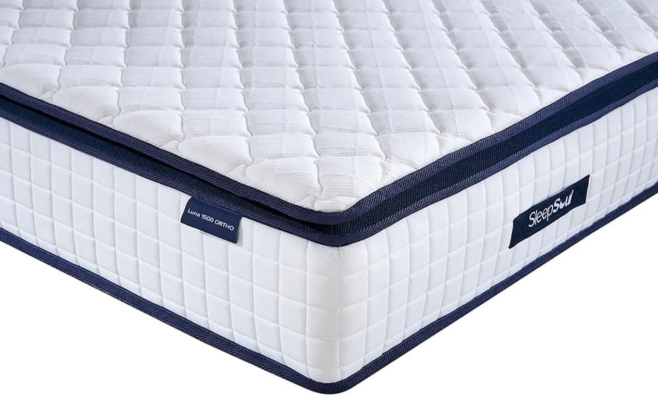 image 1 of SleepSoul Luna 1500 Ortho Pillow Top Mattress Small Double | White | Small Double | 1