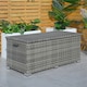 image 8 of Direct Wicker 495L Outdoor Garden Rattan Storage Box, Medium Deck Storage Box for Patio, Yard | Grey
