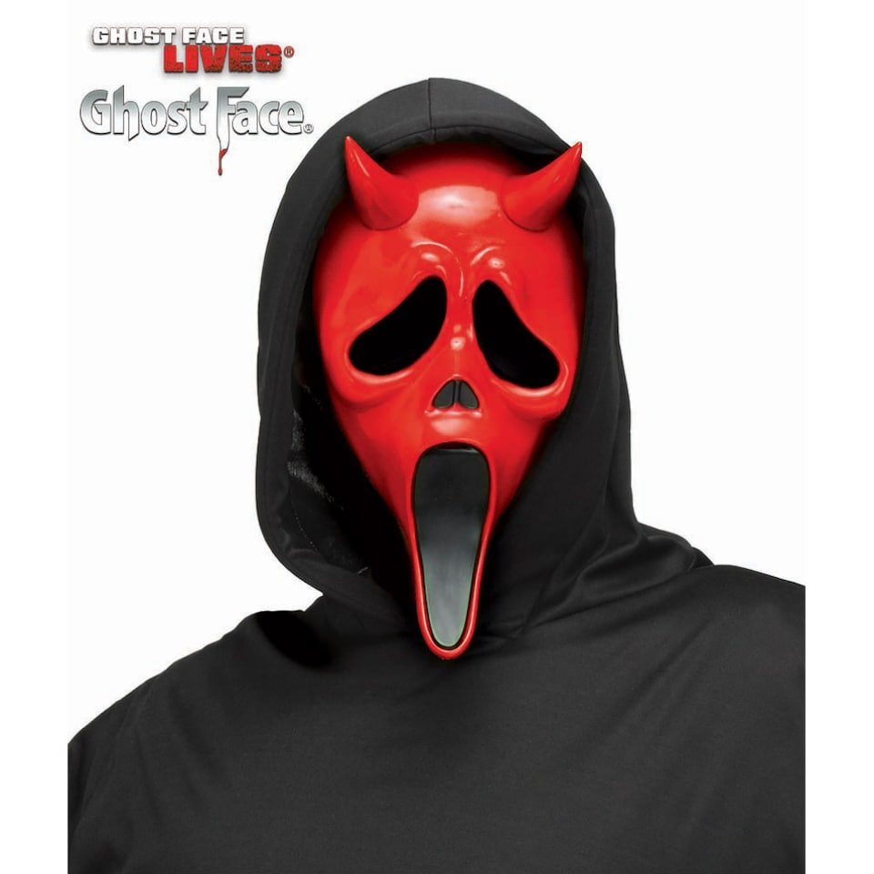 Scream Devil Mask GhostFace Halloween Horror Adults Fancy Dress Costume Accessory