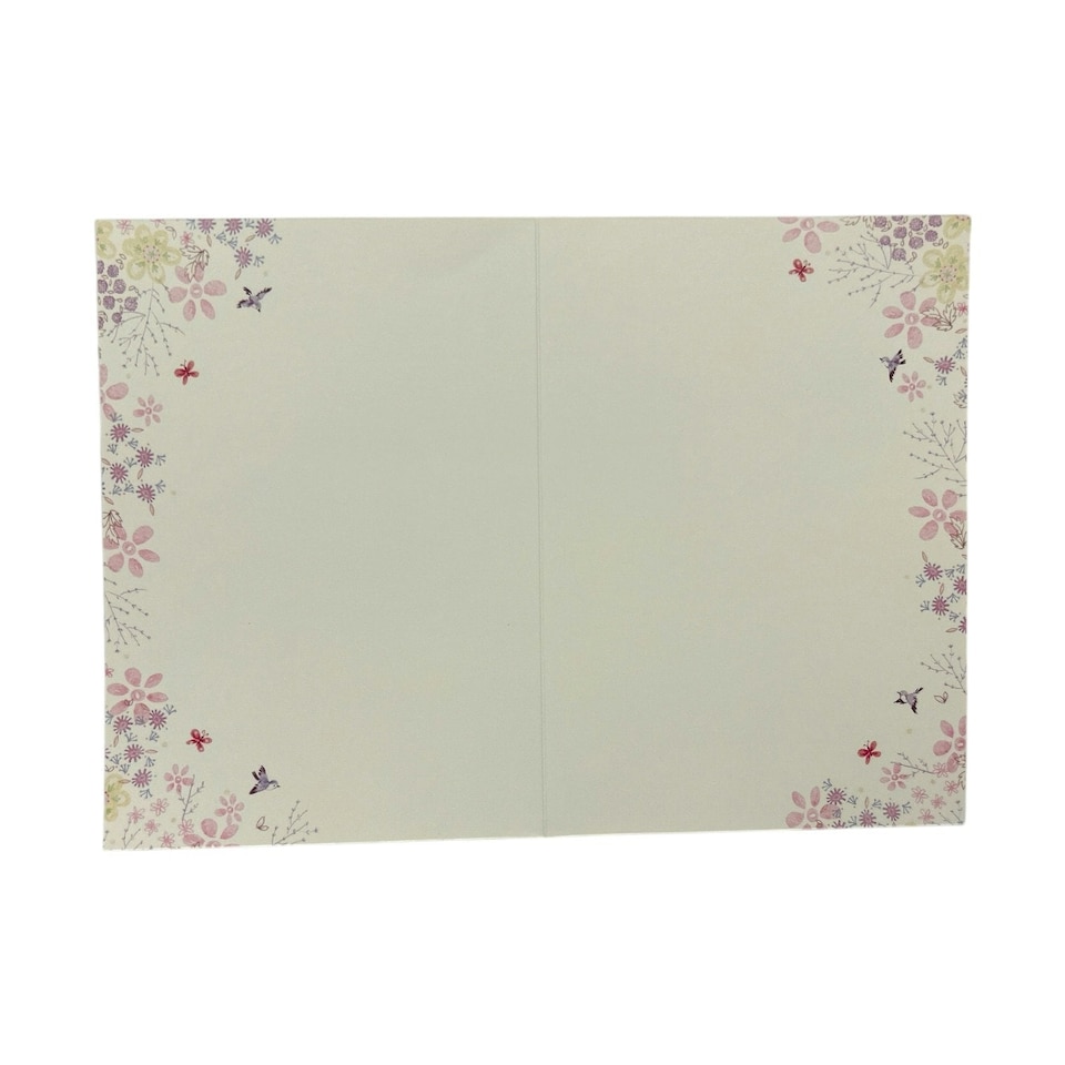image 1 of Open Blank Charming Garden Design Greeting Card