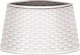 image 1 of St Helens Christmas Treet Skirt Rattan Style, White