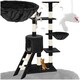 image 1 of Cat Tree Dominik - 144 cm, sisal cat scratching post, mice & anti-tip protection - Black
