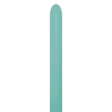 Fashion Solid Aquamarine Modelling 260 Sempertex Biodegradable Latex Balloons - Pack of 50 Green