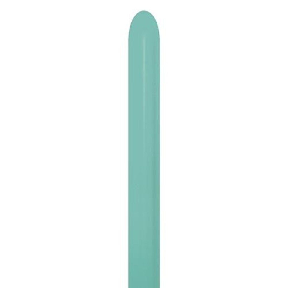 Fashion Solid Aquamarine Modelling 260 Sempertex Biodegradable Latex Balloons - Pack of 50 Green
