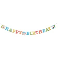 Creative Party Abc Letter Birthday Banner - Multicoloured - One Size