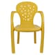 image 2 of Coloured Plastic Kids Chairs Stackable Nursery Indoor Outdoor Party Garden Play | Yellow | 6 Pcs Yellow | 6