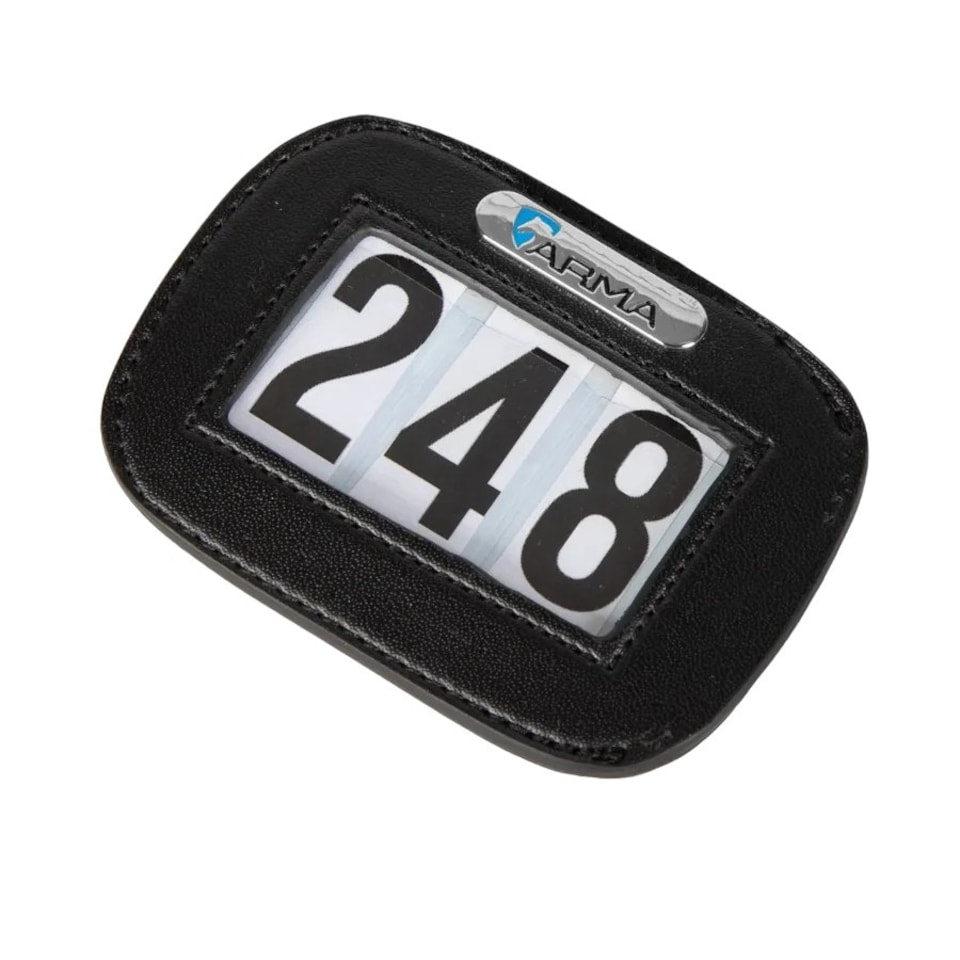 image 1 of ARMA Horse Dressage Number Holder - Black - One Size