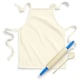image 5 of Westford Mill Childrens/Kids Junior Cotton Craft Apron - Natural - One Size