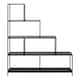 image 2 of Seaford Bookcase with 4 Shelves and 1 Drawer in Black