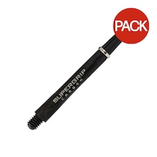 Harrows Super Grip Carbon Dart Stem (Pack of 3) - Black/Silver - 48mm