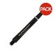 image 1 of Harrows Super Grip Carbon Dart Stem (Pack of 3) - Black/Silver - 48mm