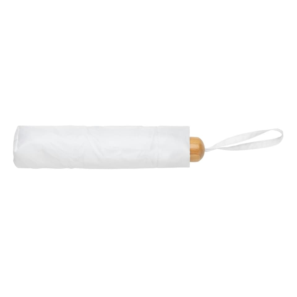 image 1 of XD Collection Impact Bamboo Folding Umbrella - White - One Size | White
