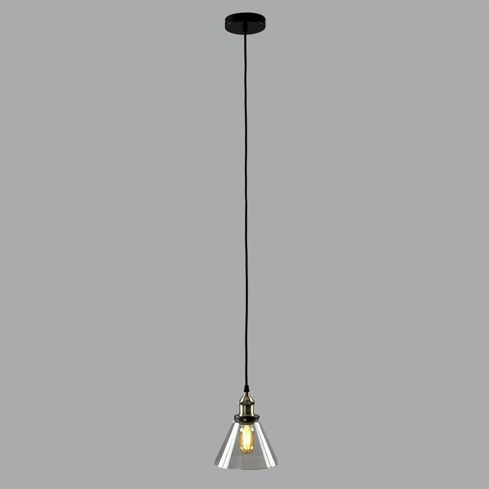 image 1 of ValueLights Norton Black Ceiling Light Pendant