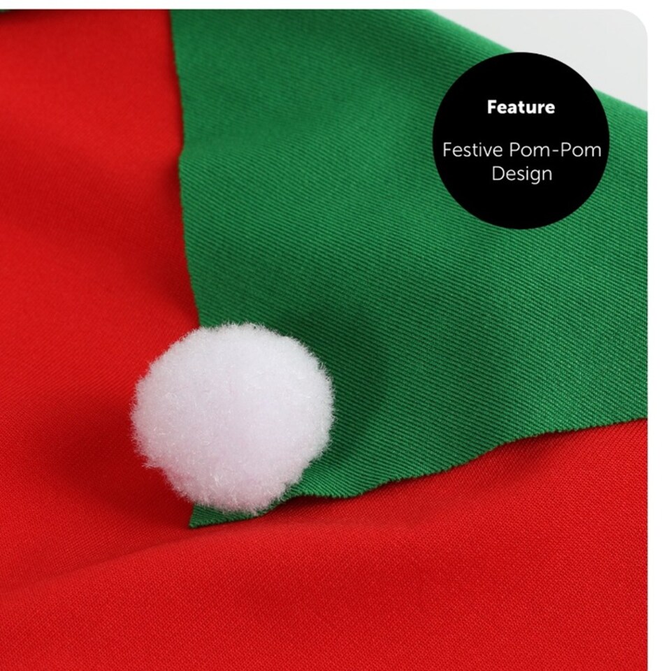image 1 of Elf Costume - Dress, Tights, Boots & Hat | Multi | L