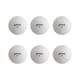 image 3 of Fox TT Darwin 3 Star Table Tennis Balls (Pack of 6) - White - One Size