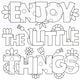 image 2 of Book of 18 100x100mm Colour Your Own Mindfulness Flash Cards by World of Colour
