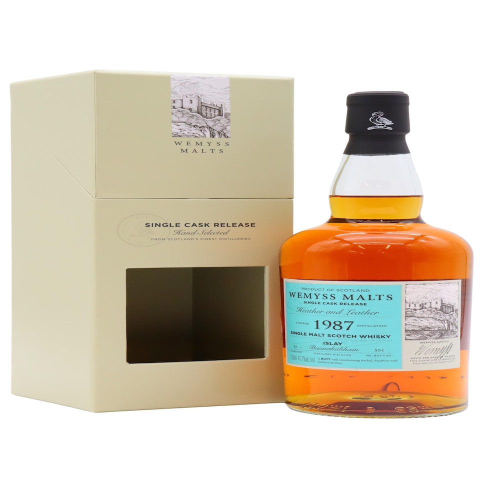 Bunnahabhain - Wemyss Malts - Heather & Leather Single Cask 1987 31 year old Whisky