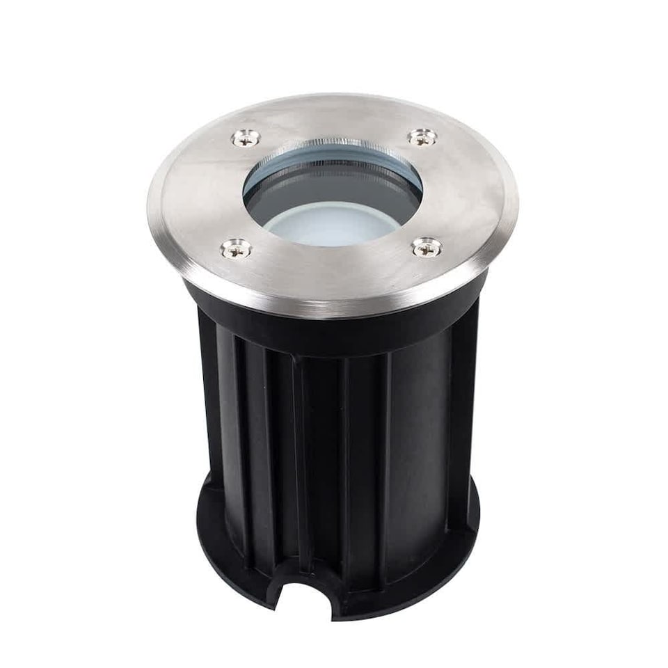 image 1 of ValueLights Sussex Brushed Chrome IP54 Outdoor Garden Light and Bulb