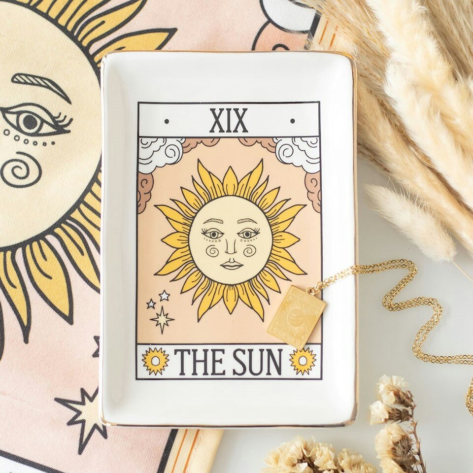 image 1 of The Sun Vintage Tarot Trinket Dish
