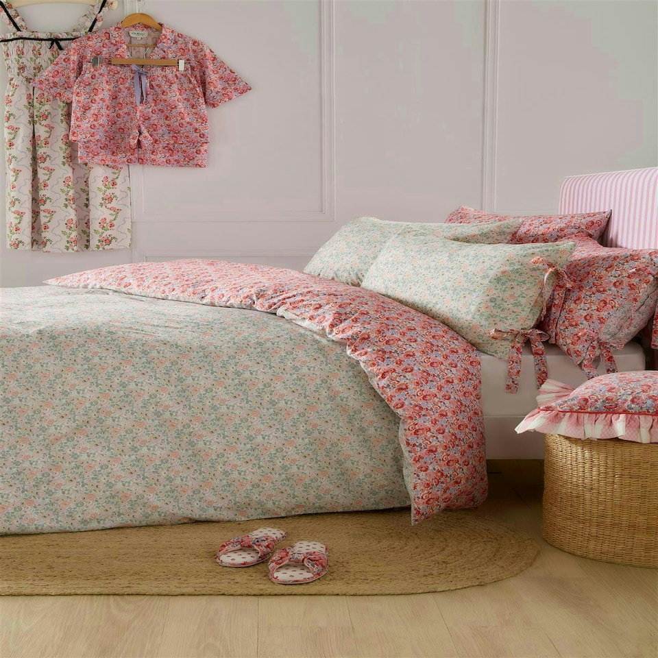 image 1 of Cath Kidston Ditsy Archive Duvet Cover Set - Double - Pink Pink | Double
