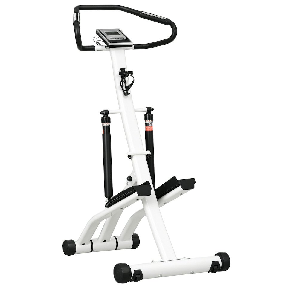 image 1 of SPORTNOW Stepper Machine with 12-Level Hydraulic Resistance, LCD Monitor