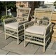 image 2 of Provence Collection Outdoor Dining Chair - Metal - L94 x W62 x H69 cm - Beige