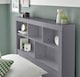 image 3 of Oscar Grey Wooden Bookcase Ottoman Storage Bed Single