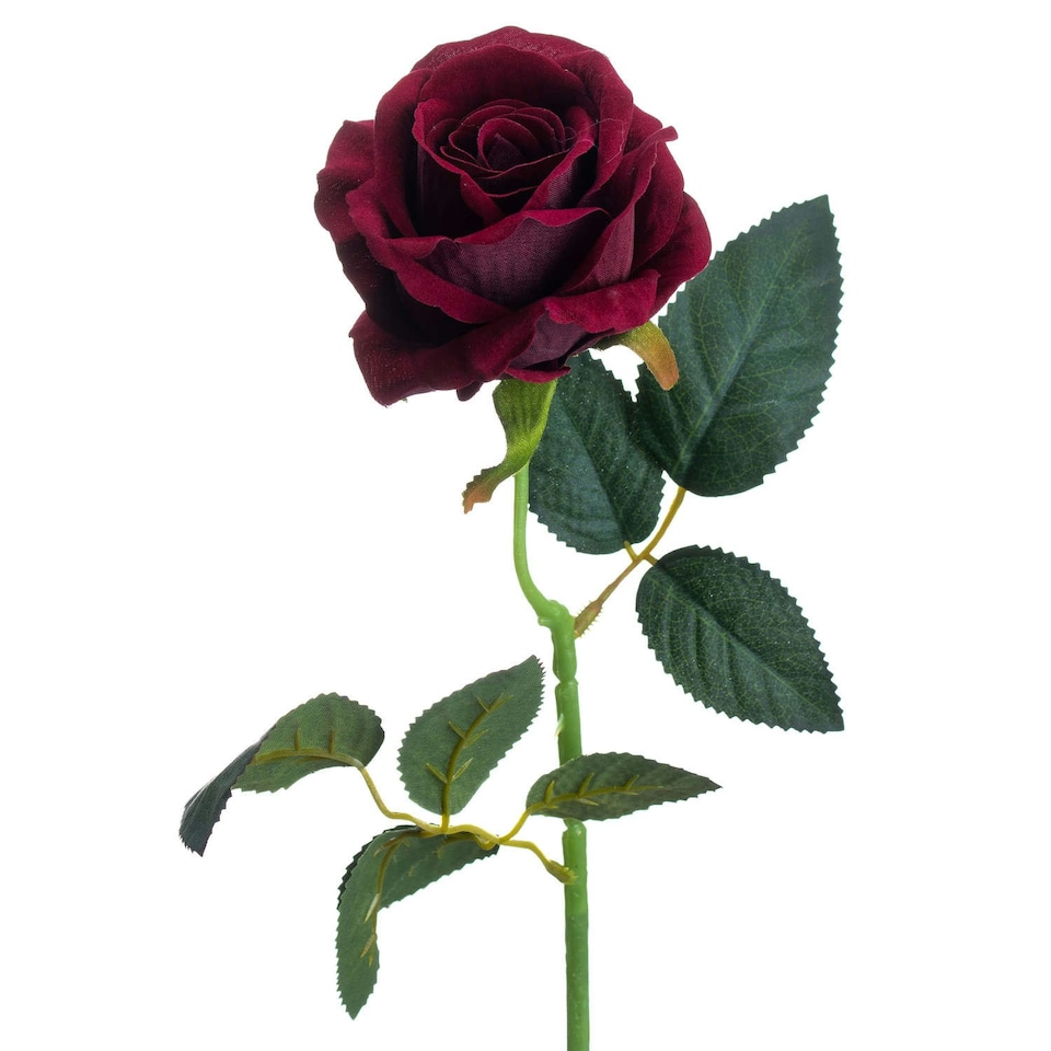 image 1 of Hill Interiors Artificial Tea Rose - Cerise - One Size