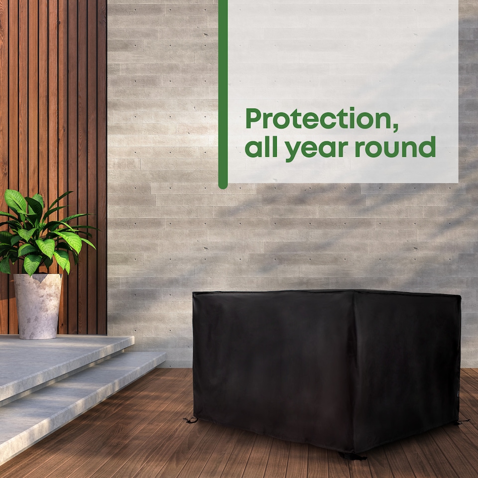 image 1 of Outdoor Rattan Table and Chair Set Protective Cover
