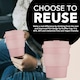 image 3 of Ecoffee Cup 8oz 240ml Reusable Eco-Friendly 100% Plant Based Coffee Cup with Silicone Lid & Sleeve - Melamine Free Travel Mug N/A | Local Fluff