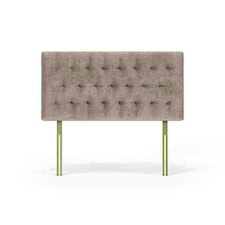 Lona Mink Naples Velvet Headboard Double N/A