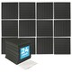 image 1 of Harbour Housewares Square Foam Acoustic Panels - 2.5 x 30 x 30cm - Black - Pack of 24 Black