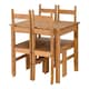 image 2 of Corona Budget Dining Set - Distressed Waxed Pine | Brown | 5