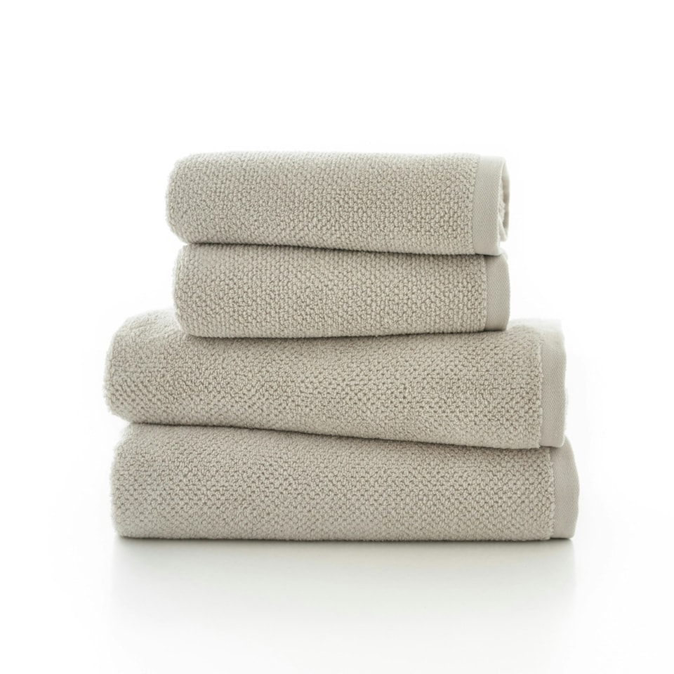 image 1 of Romeo 100% Cotton Absorbent Soft Bathroom Towels - Hand, Bath, Sheet | Cream | Stone | Bath sheet