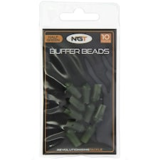 NGT Half Green Buffer Beads – 10-Pack for Carp and Coarse Fishing