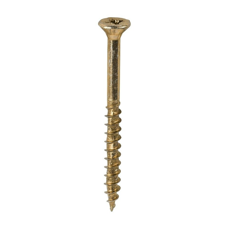 image 1 of Timco - Velocity Premium Multi-Use Screws - PZ - Double Countersunk - Yellow  (Size 6.0 x 70 - 200 Pieces)