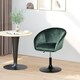 image 6 of HOMCOM Swivel Bar Stool Fabric Dining Chair Dressing Stool Tub Seat Green