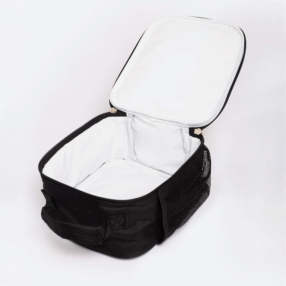image 1 of Kids Lunch Box Black Graffiti Hearts | Thermal Insulated School Bag 4.5L | Black | Black | One Size | 1