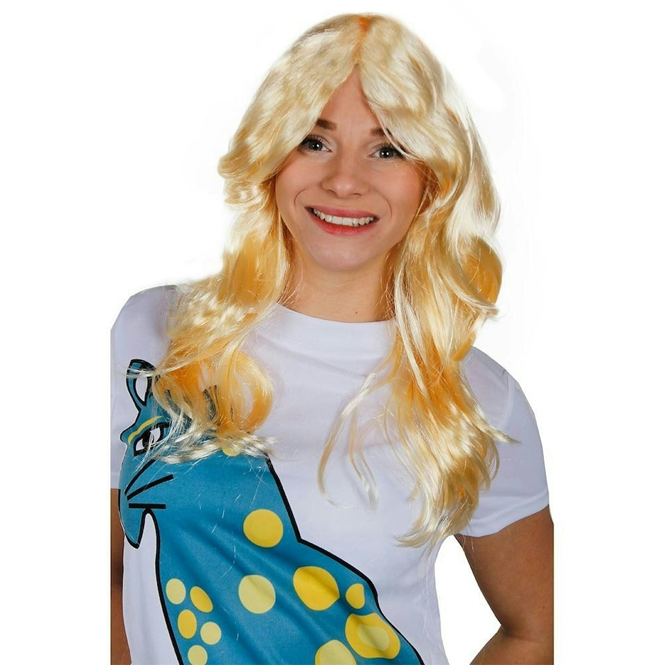 image 1 of 70s Flick Wig – Blonde Retro Fancy Dress Hairpiece for Disco & Vintage Costumes N/A | One Size
