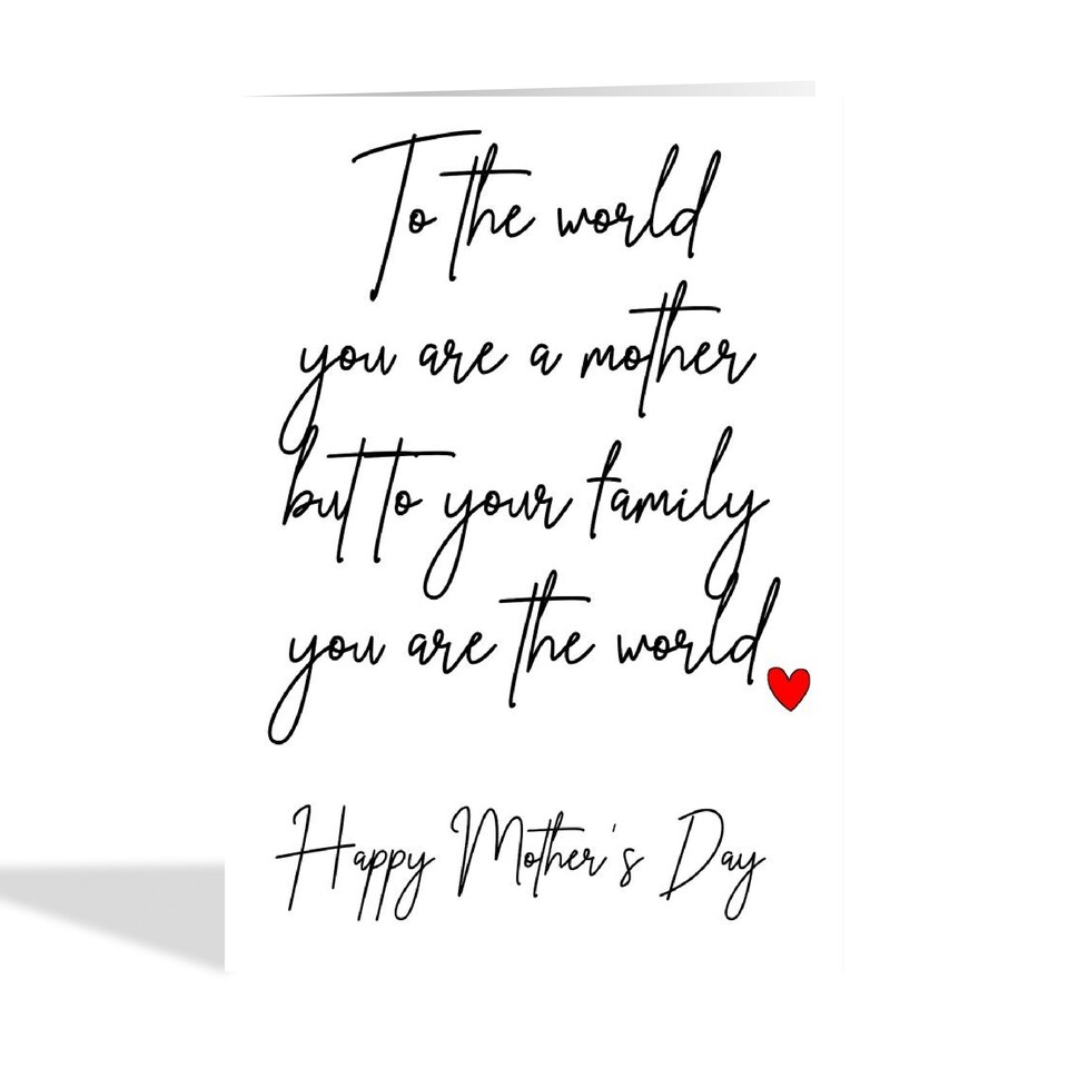 image 1 of Heartfelt Mother's Day Card For Mum